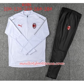 AC Milan Enfant Ensemble Sweat d'entrainement Blanc 2018/2019